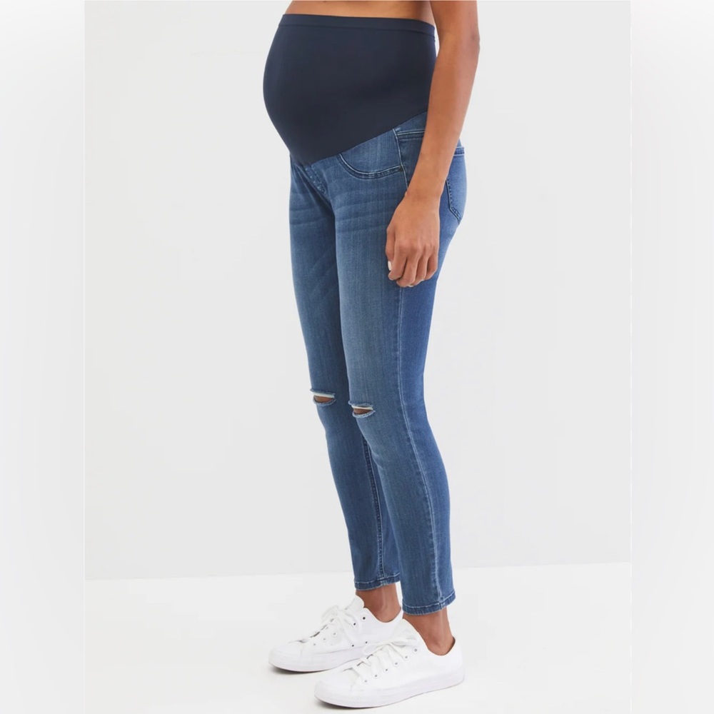 Secret Fit Belly Stretch Ankle Maternity Jeans